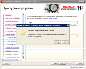 Oracle Reports Installation 11g Screen 8