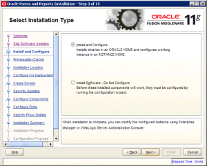  Oracle Reports Installation 11g Screen 3