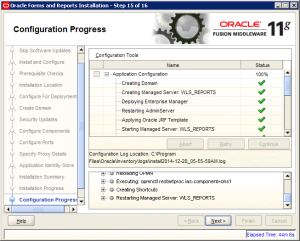  Oracle Reports Installation 11g Screen 15