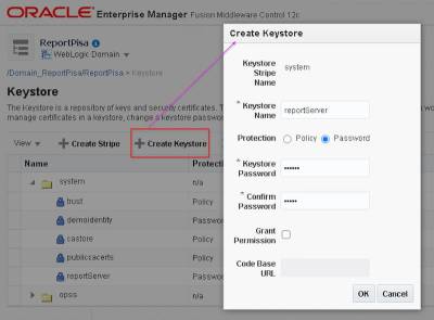  Oracle Report Server Keystore 
